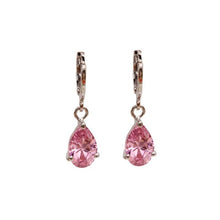 Load image into Gallery viewer, Long Silver Drop Dangle Earrings