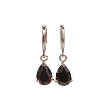 Load image into Gallery viewer, Long Silver Drop Dangle Earrings