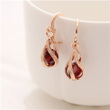 Load image into Gallery viewer, Cubic Zirconia Drop Earrings