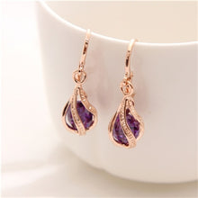 Load image into Gallery viewer, Cubic Zirconia Drop Earrings