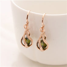 Load image into Gallery viewer, Cubic Zirconia Drop Earrings