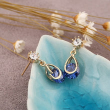 Load image into Gallery viewer, Cubic Zirconia Drop Earrings