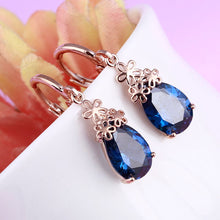 Load image into Gallery viewer, Jewelry Wedding Gold Dangle Drop Earrings