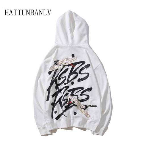 Crane Graffiti fleece Men's Hoodie