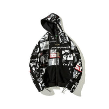 Load image into Gallery viewer, Newspaper Coat Hooded Sweatshirt