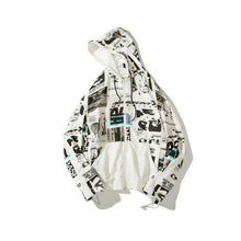 Load image into Gallery viewer, Newspaper Coat Hooded Sweatshirt