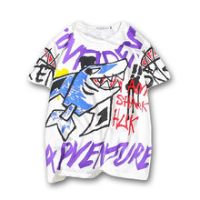 Load image into Gallery viewer, Cartoon Shark Rocket Casual Tshirt